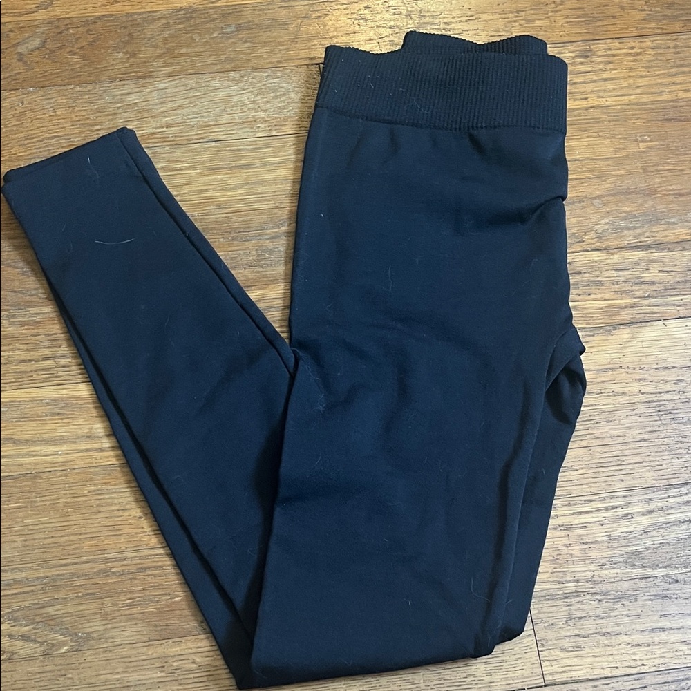 Women's Fleece Lined Black Leggings